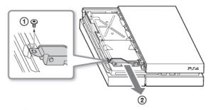 PS4 HDD mounting bracket removal 300x156