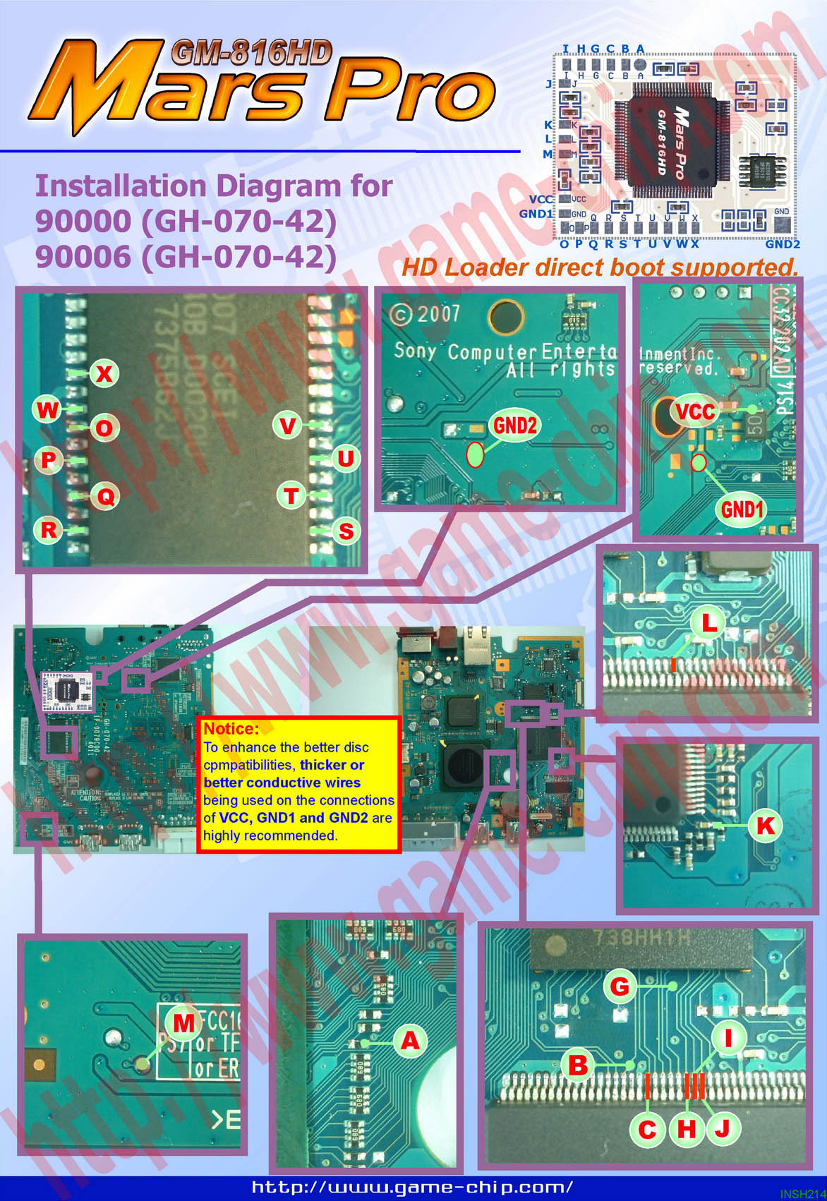 gm 816hd installation90000 game chip 1