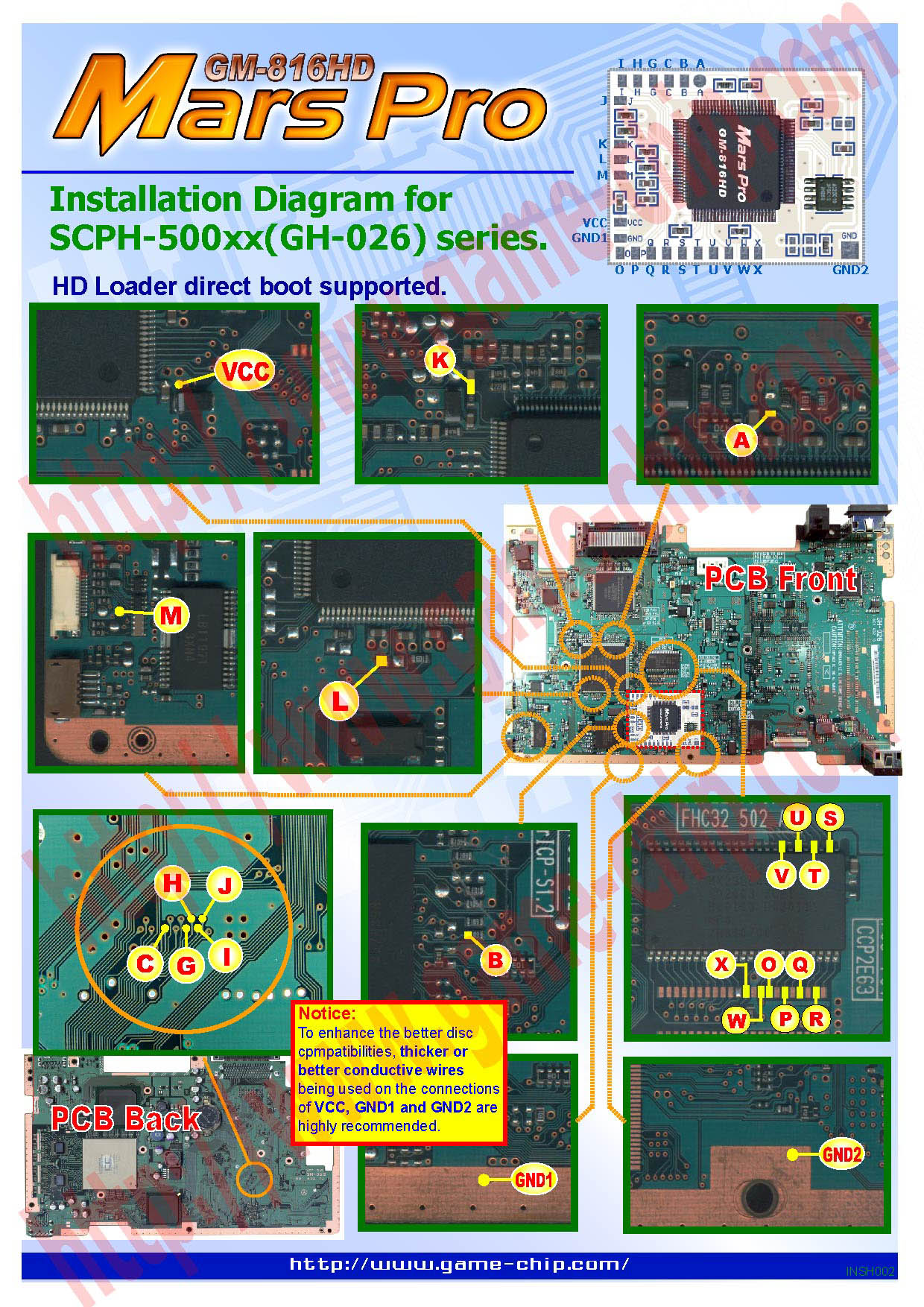 gm 816hd installationgh 026 game chip