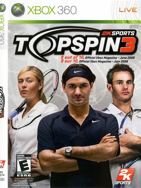 Обложка: Top Spin 3