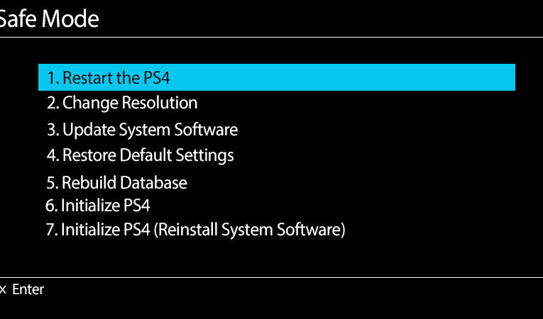 Безопасный режим PS4 (Recovery PS4)
