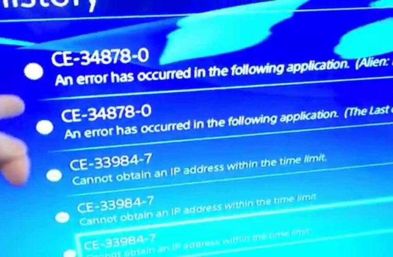 Коды ошибок PlayStation 4